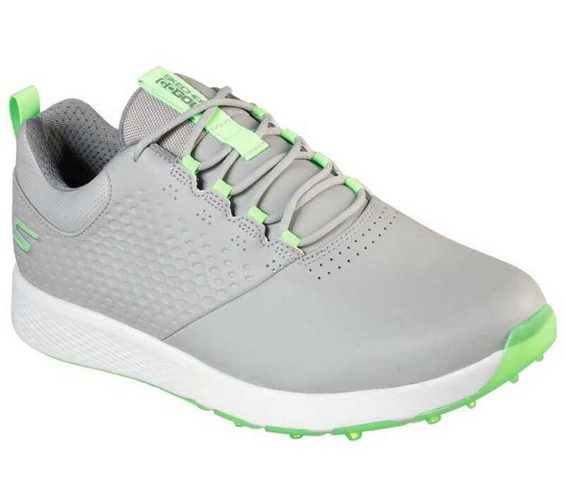 Skechers Herr Grå/Ljus Gröna Sneakers - Go Golf Elite V.4 - Sverige (ZQHNI-4806)